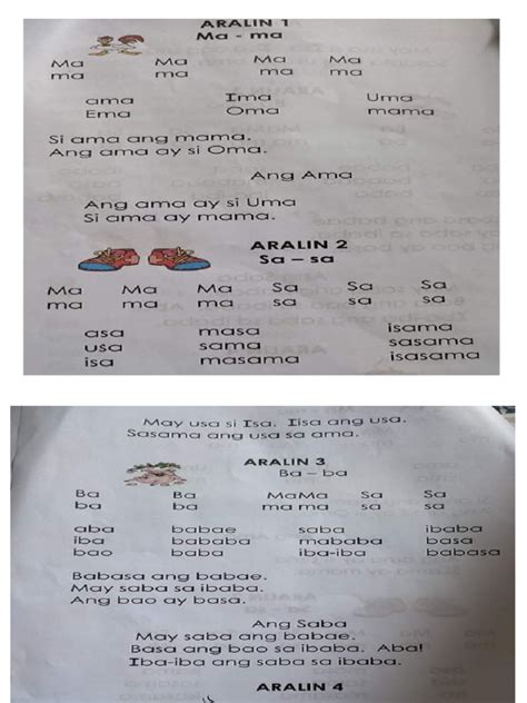 Pagsasanay Sa Pagbasa Grade 1 Pdf