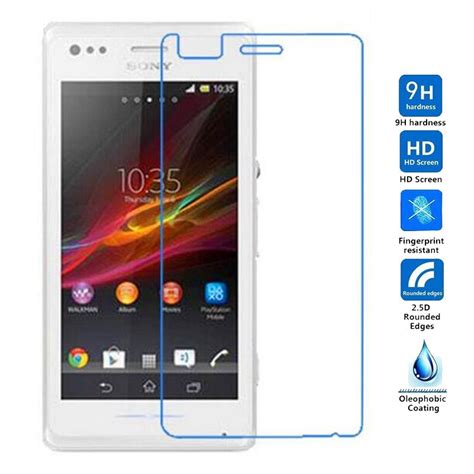 2pcs Tempered Glass For Sony Xperia M C1904 C1905 Dual C2004 C2005