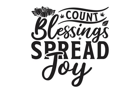 Count Blessings Spread Joy Graphic By Lakshmi Creative Fabrica