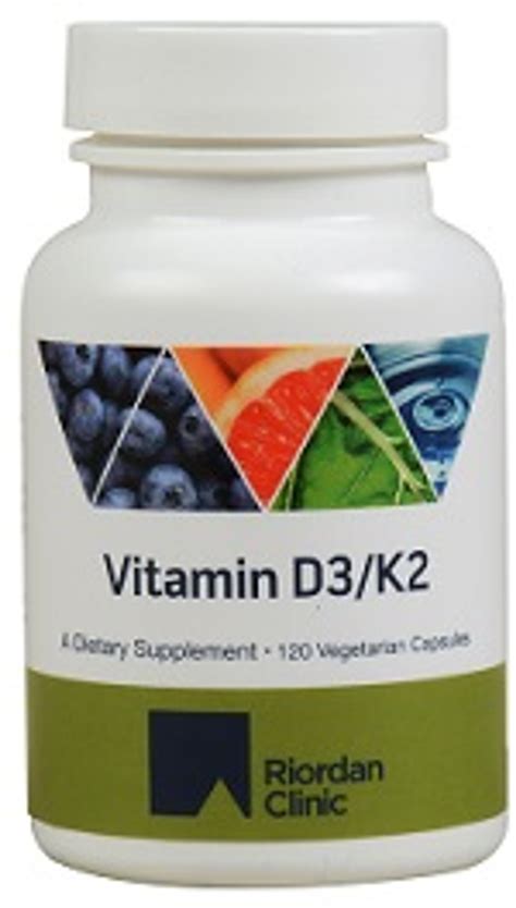 Vitamin D3k2 10000 Iu100mcg 120 Capsules Riordan Clinic