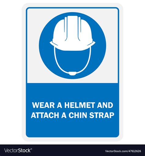 Helmet sign Royalty Free Vector Image - VectorStock