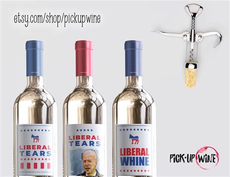 Liberal Tears Wine Label Donald Trump Wine Republican T Etsy