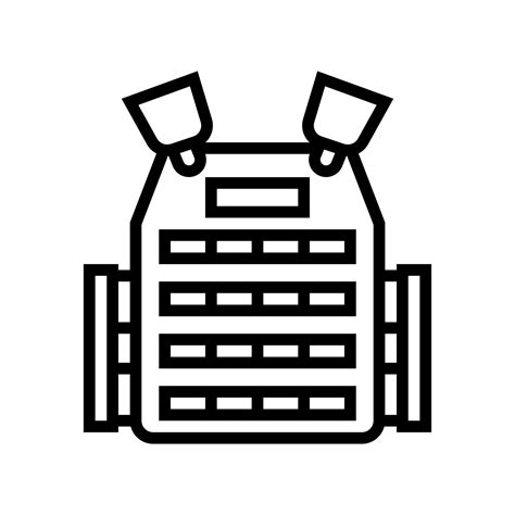 body armor line icon vector illustration 10310363 Vector Art at Vecteezy
