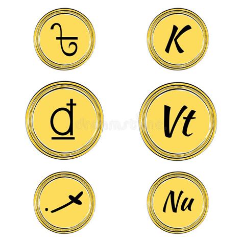 Set with South Asian Currency Symbols Stock Vector - Illustration of ...