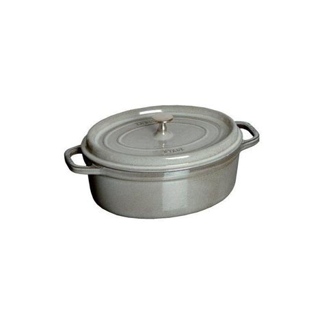 Cocotte en fonte Emaillée Ovale Staub GRIS GRAPHITE D33 6 70L