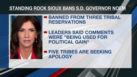 Standing Rock Bans South Dakota Governor Kristi Noem