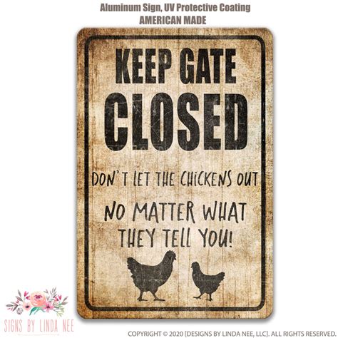 Chicken Sign Funny Chicken Sign Chicken Coop Sign Chicken Etsy