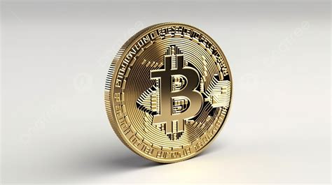 Fondo Ficha Bitcoin Fondo Versión Dorada Renderizado 3d Símbolo De