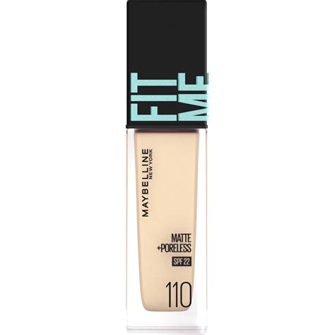 Maybelline Fit Me Matte Poreless Foundation 110 Porcelain 30ml Mannings Online Store