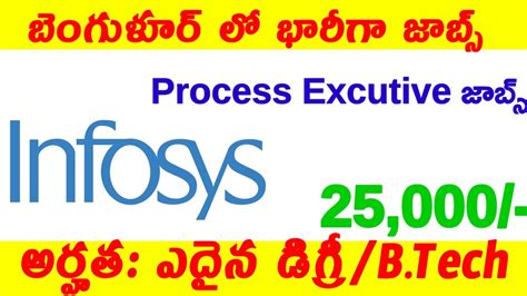 Infosys Latest Recruitment Process Executive Jobs Banglore Jobs In