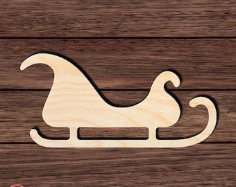 Santa And Sleigh Cutout Etsy