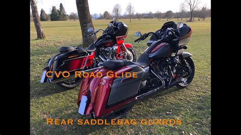 Harley Davidson Cvo Road Glide Rear Saddlebag Guards Install Youtube