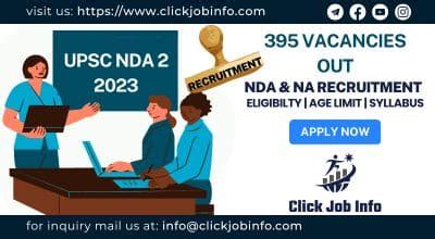 UPSC NDA 2 2023 Recruitment Notification Out Apply Online For 395 Posts