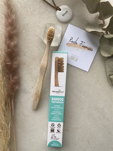 Organically Epic Bamboo Kids Toothbrush Rastafarmers