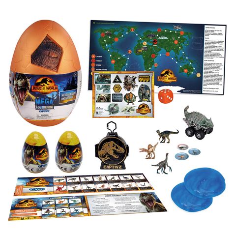 Jurassic World Edition Slime Captivz Dominion Mega Surprise Egg Pret