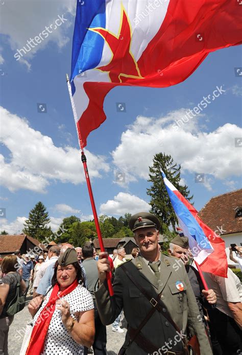 People Old Yugoslav Uniforms Take Part Editorial Stock Photo - Stock ...