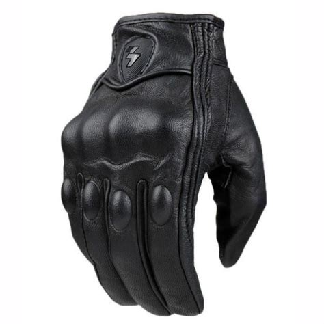 100 Genuine Leather Armored Motorcycle Gloves Leather Motorcycle Gloves Motocross Gloves