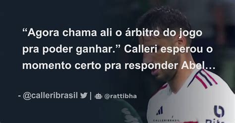 Agora Chama Ali O Rbitro Do Jogo Pra Poder Ganhar Calleri Esperou O