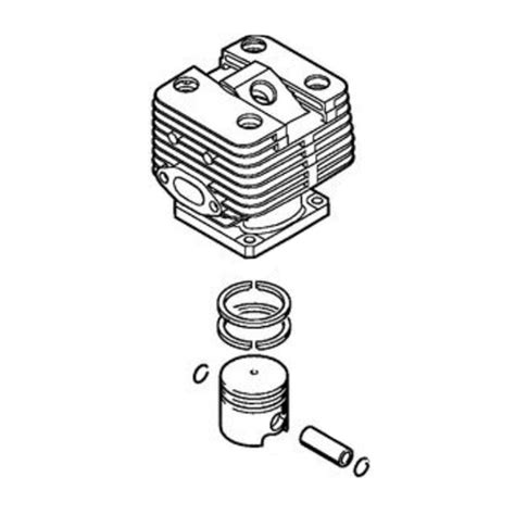 Cilindro E Pistone Con Diametro Mm Originale Per Scuotitori Stihl Sp