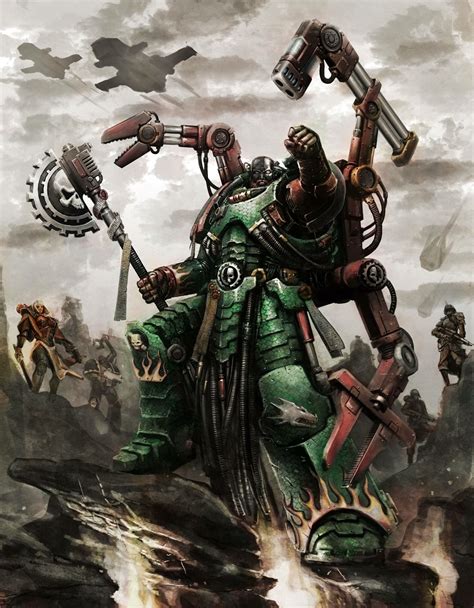 Salamander Techmarine Warhammer 40k Artwork Warhammer 40k Salamanders Salamanders Space Marines