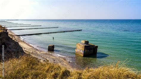 Bunker an der Ostseeküste bei Wustrow Fischland Darß Stock Photo