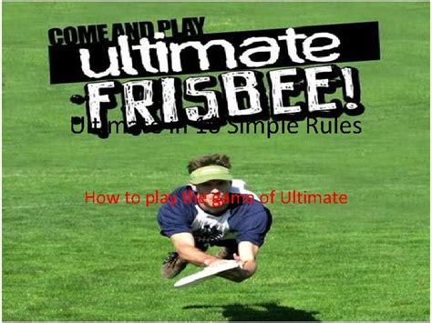 Ultimate in 10 Simple Rules How to play