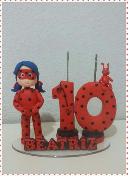 Topo De Bolo Ladybug Arte Em Biscuit Por Talita