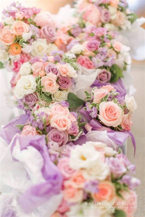 Peach Lavender Wedding Flowers Toronto Wedding Decor Toronto Rachel A