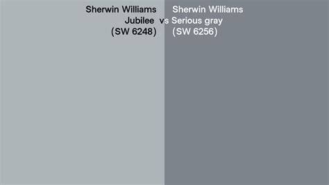 Sherwin Williams Jubilee Vs Serious Gray Side By Side Comparison