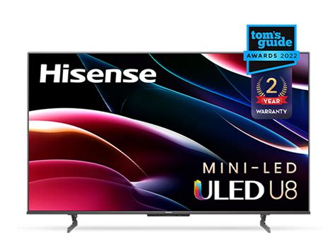 55 4K Quantum Dot QLED Smart Google TV 55U8H Hisense USA