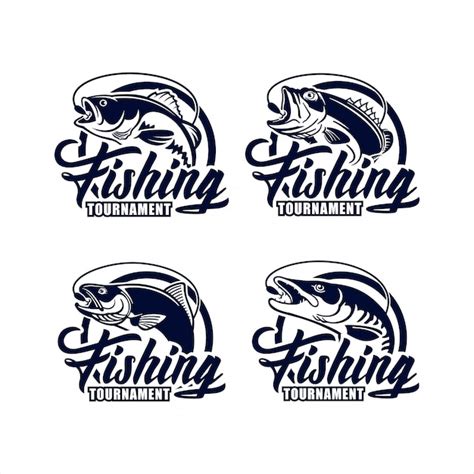 Premium Vector Fishing Tournament Design Logo Collection