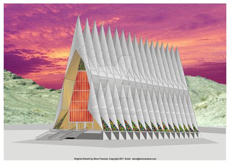 USAF Academy Chapel by sfreeman421 on DeviantArt