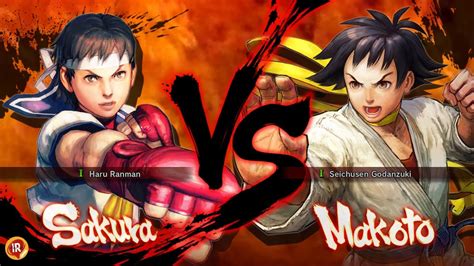 Ultra Street Fighter IV Sakura Vs Makoto Hardest Difficulty USF4