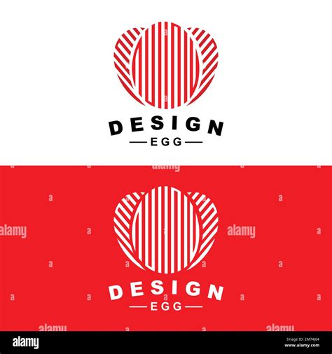 Egg Logo Egg Farm Design Chicken Logo Asian Food Vector Stock Vector