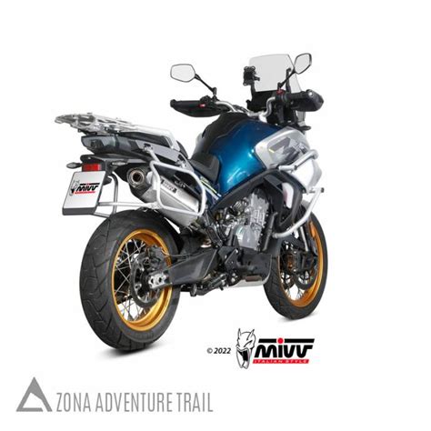 Escape Mivv Speed Edge Inox Cfmoto Mt Zonaadventuretrail