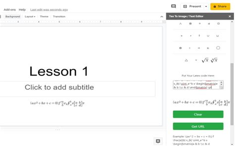 Equation Editor for Maths - Google Workspace Marketplace