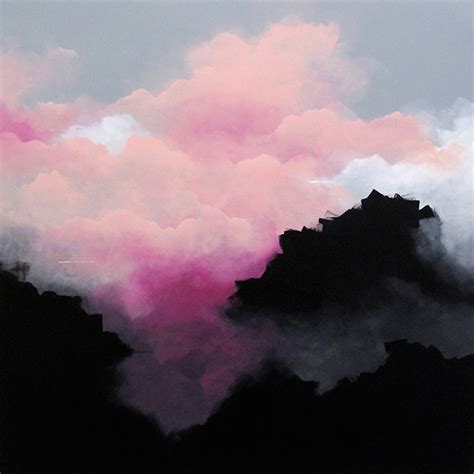 Dreamy Pink Clouds Paintings1 Fubiz Media