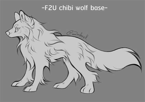 [F2U] Chibi Wolf Base by Zinderell on DeviantArt