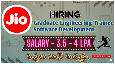 Reliance Jio Hiring Graduate Engineering Trainee Software Development Jiojobstelugujobupdates