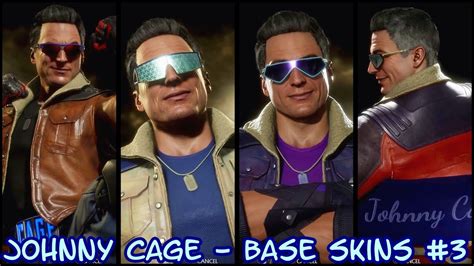 Johnny Cage Intros Victories Base Skins Mortal Kombat