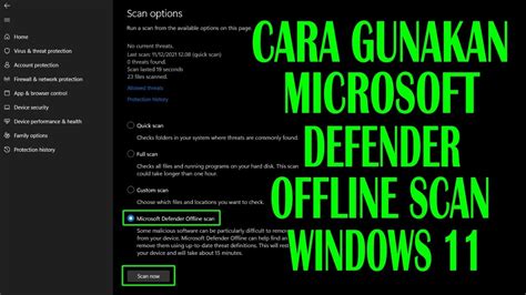 Cara Menggunakan Microsoft Defender Offline Scan Di Windows