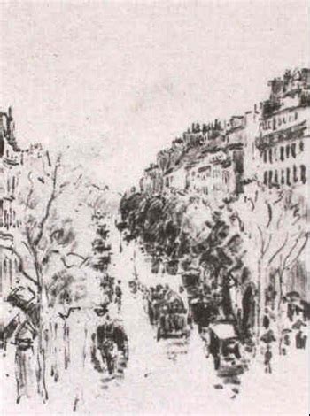 Boulevard Montmartre By Camille Pissarro On Artnet