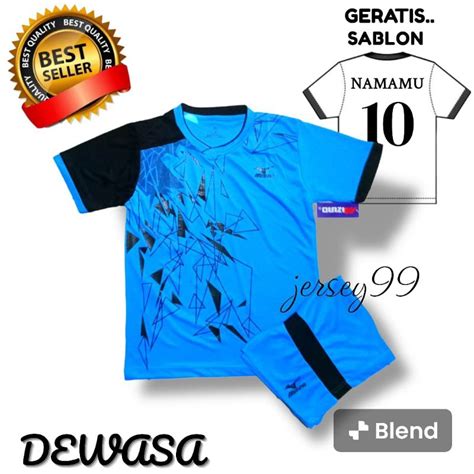 Jual GRATIS SABLON NAMA DAN NOMOR PUNGGUNG STELAN DEWASA BAJU BOLA