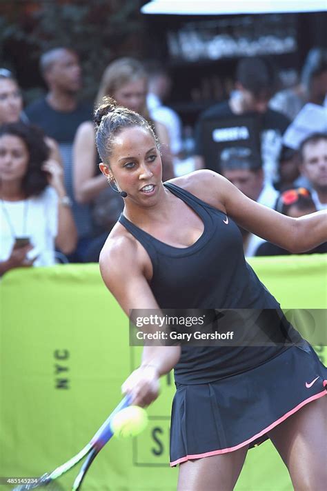 Tennis pro Madison Keys attends Nike's "NYC Street Tennis" event on ...