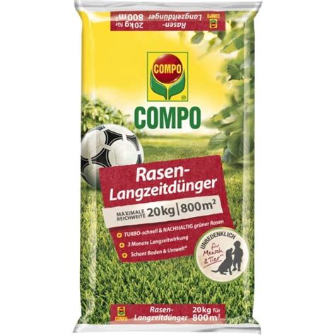 Compo Rasen Langzeitdünger 20 kg Nimmervoll Ihr Fachmarkt für