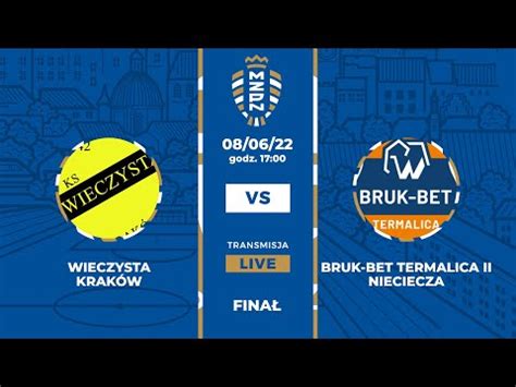 LIVE Wieczysta Kraków Bruk Bet Termalica II Nieciecza YouTube