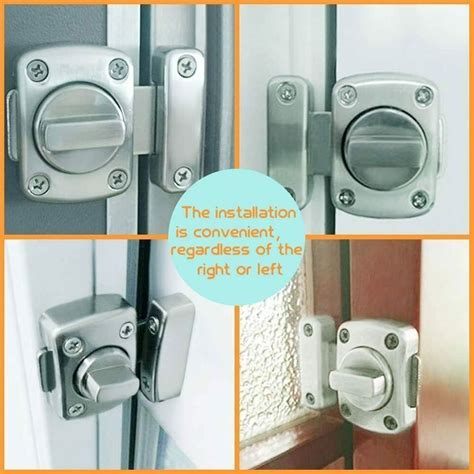 Lock Chrome Bathroom Door Toilet Turn Rotate Twist Bolt Privacy Catch