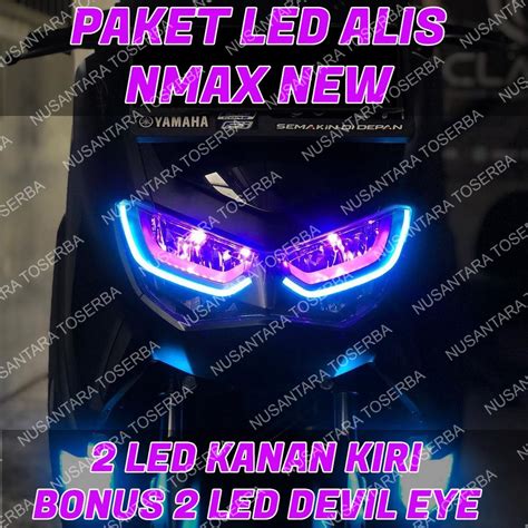 Jual Lampu Alis Drl Nmax New Bonus Demon Eye Siap Pakai Lampu Alis Drl Bonus Devil Eyes All New