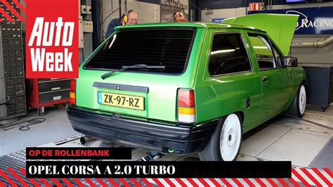 Opel Corsa A Turbo Op De Rollenbank Youtube