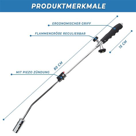 Unkrautbrenner Gasbrenner Unkrautvernichter Brenner Abflammger T